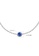 Aquae Jewels white Anklet My BirthStone 18K Gold - White Gold,Sapphire - September A1DEEACA981507GS_2