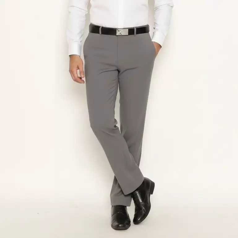 Lawell Celana Pria – PROM Series | Grey | Premium Stretch | Regular Fit Elegan