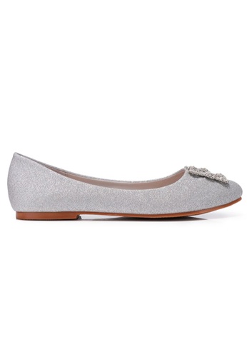 Buy My Ballerine My Ballerine Elegant Glitter Comfort Ballerina Silver 2021 Online Zalora Singapore