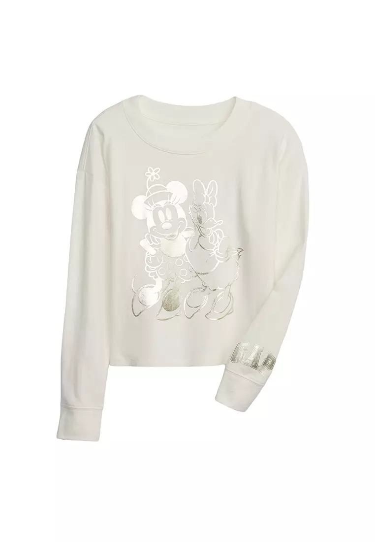 Stradivarius oversized minnie mouse graphic sweatshirt in gray