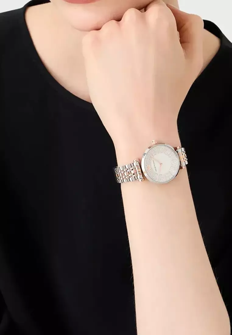 Ladies' Watch in Silver Color Blocked AR11537