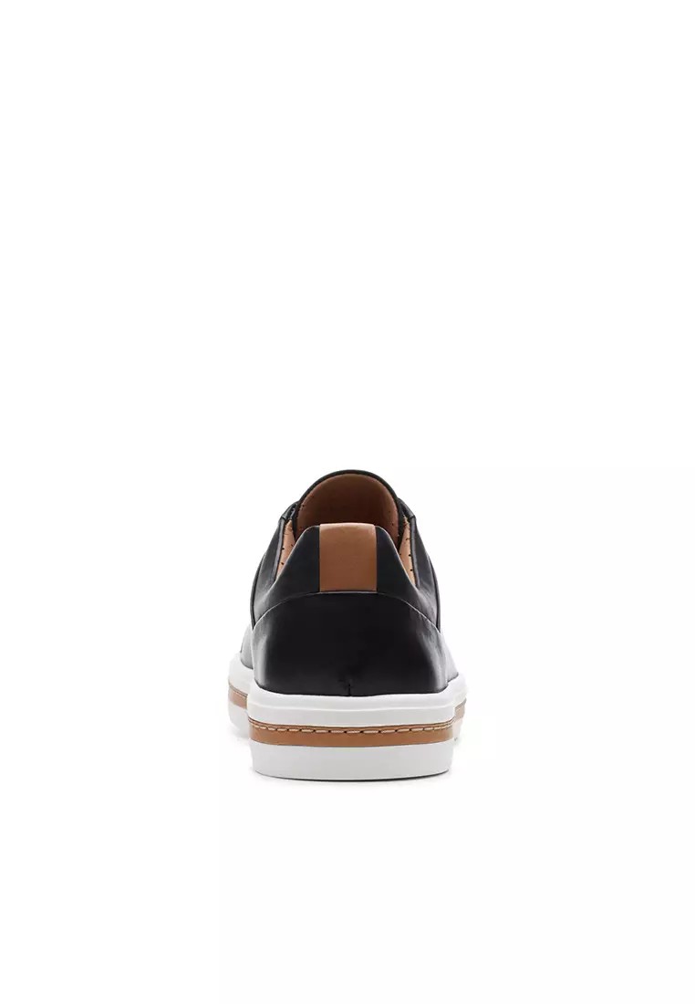 Un Maui Lace Black Leather Womens Sport Shoes