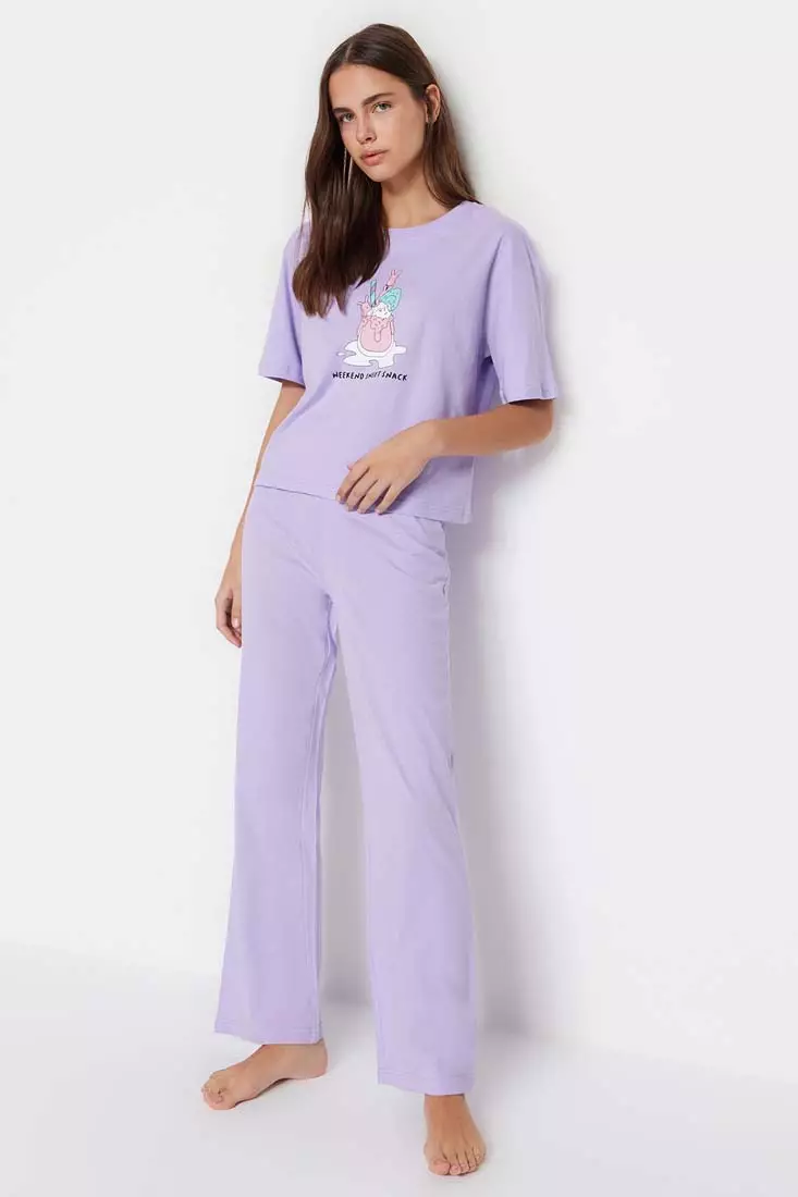 Graphic Pajamas Set