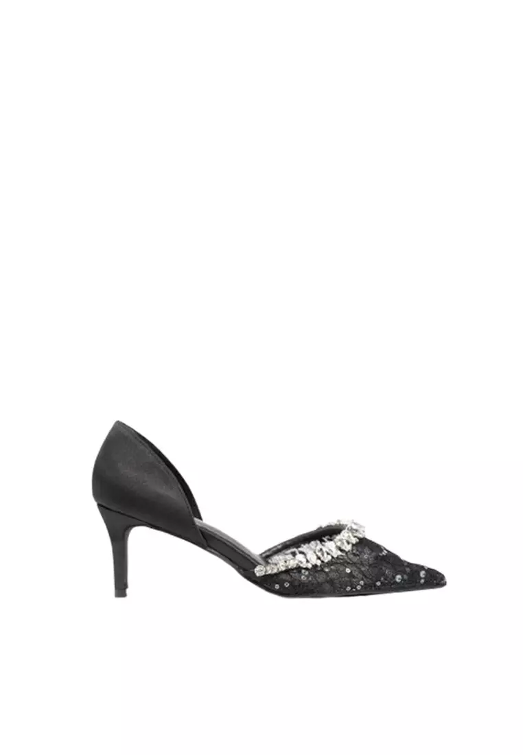 Discount on Happy2U  shoes - SKU: Irish Lace Glitter Heels