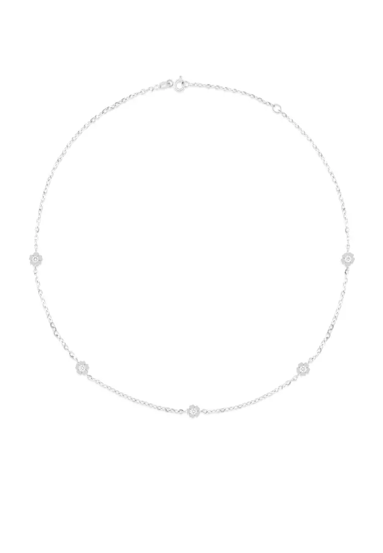 Buy Amee Philips Amee Philips 750 18K White Gold Forget Me Not