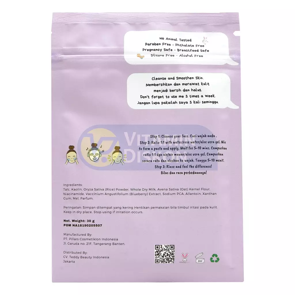 TEDDY CLUBS GLASS SKIN GLOW MASK 30GR