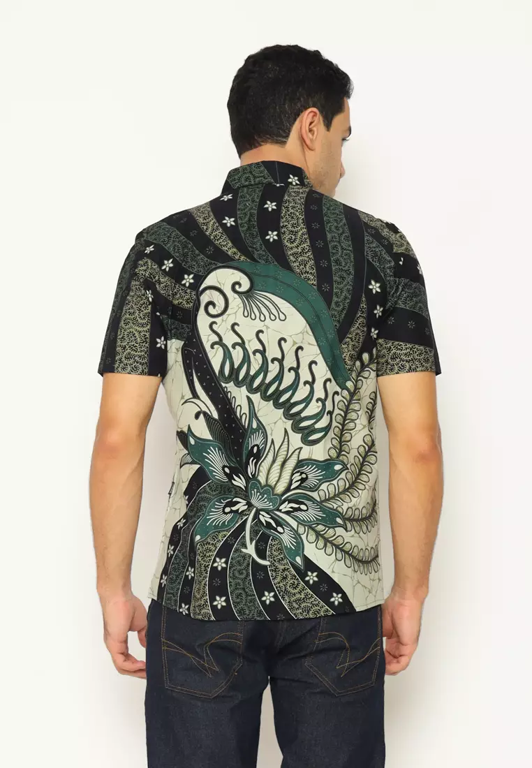 AKSA BATIK PRIA KEMEJA PENDEK HARISH HYUNA