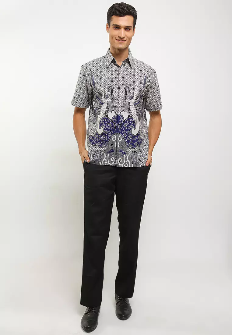 Bruce Shirt Kemeja Batik Katun Lengan Pendek