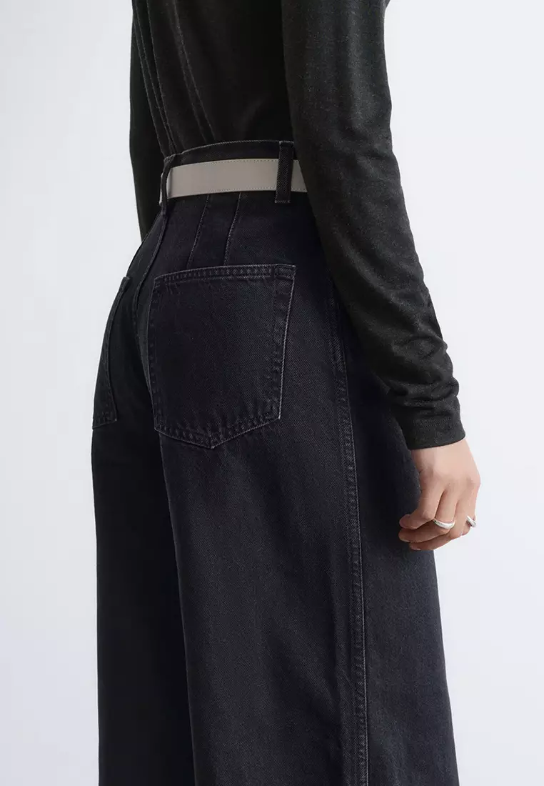 Long Wide-Leg Jeans