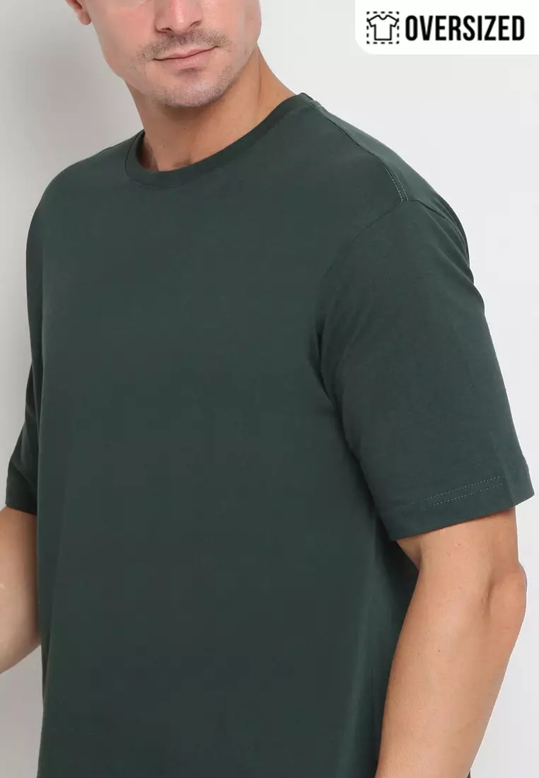 RBJ T-Shirt Cotton Polos Oversized Pria 207090001