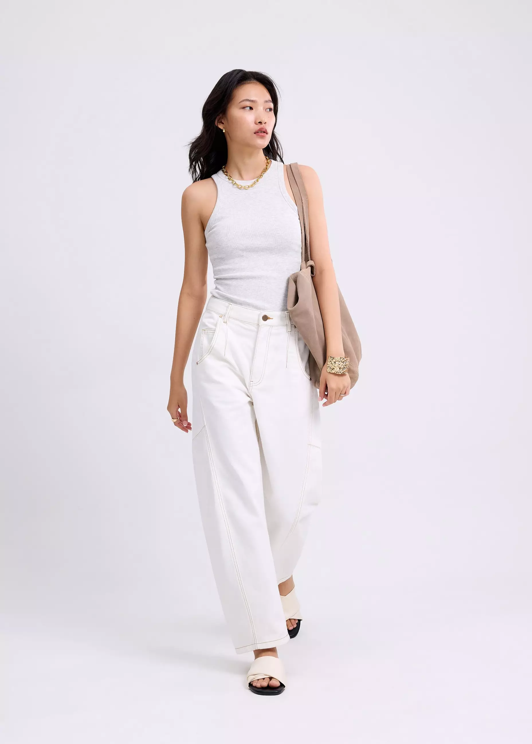 Atasan Wanita - BraFree by LB Malaya Jersey Racerback Tank Top