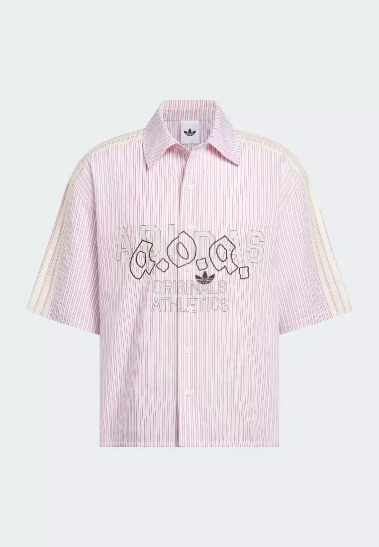 Lifestyle ORIGINALS AOA BUTTON UP Shirt Men Burgundy KT7989
