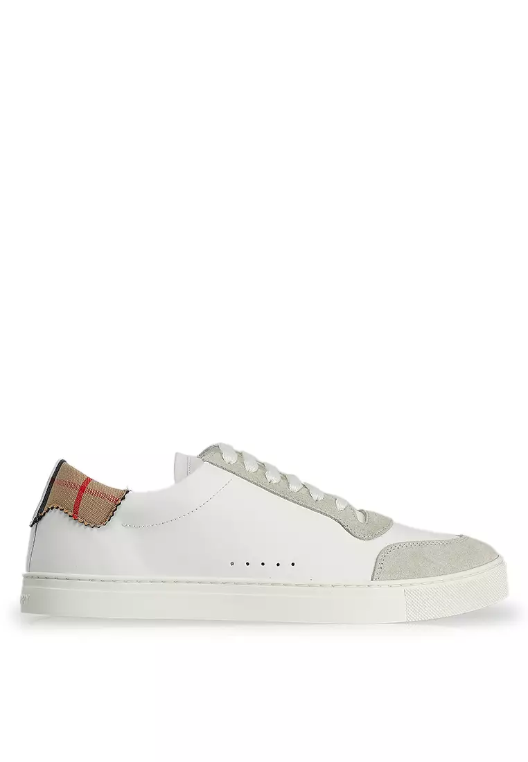 Discount on Burberry  shoes - SKU: TNR Robin Check Low-Top Sneakers (ct)