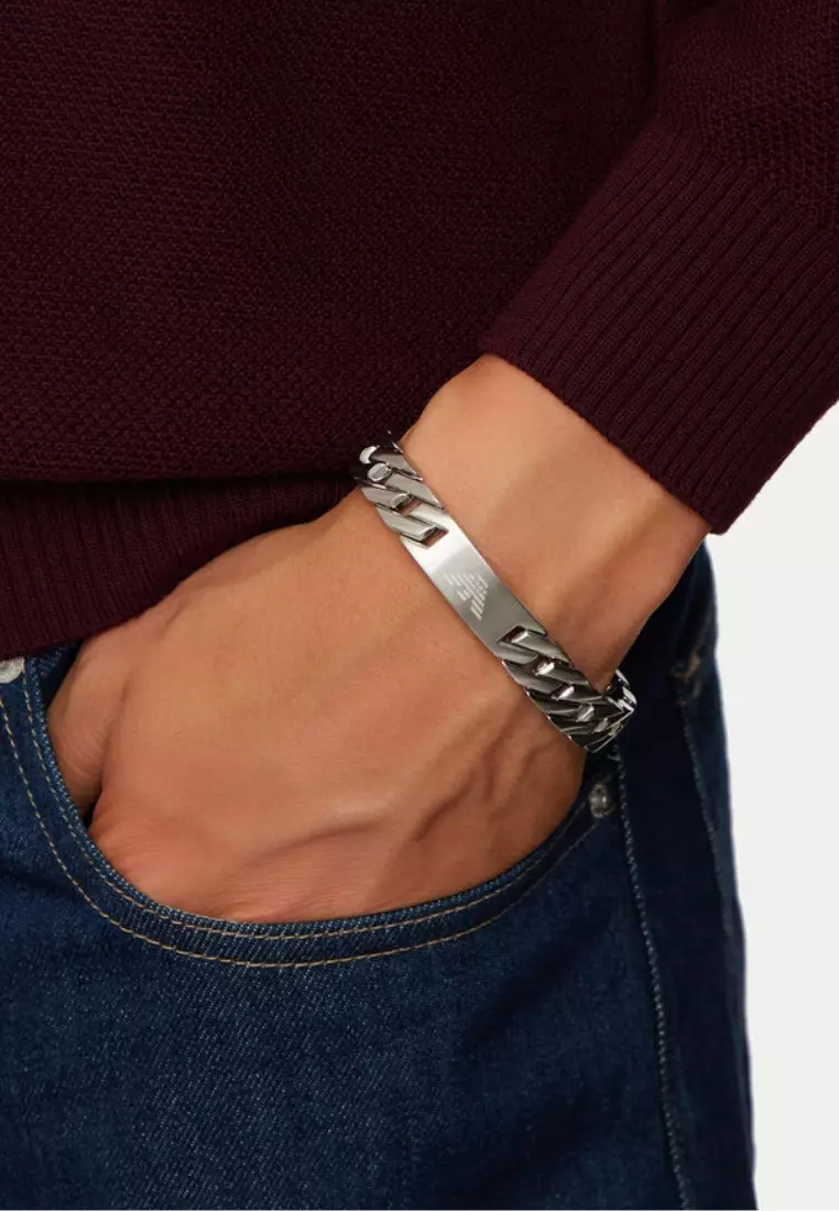 Emporio Armani 男士不銹鋼手鏈 (EGS2435040)