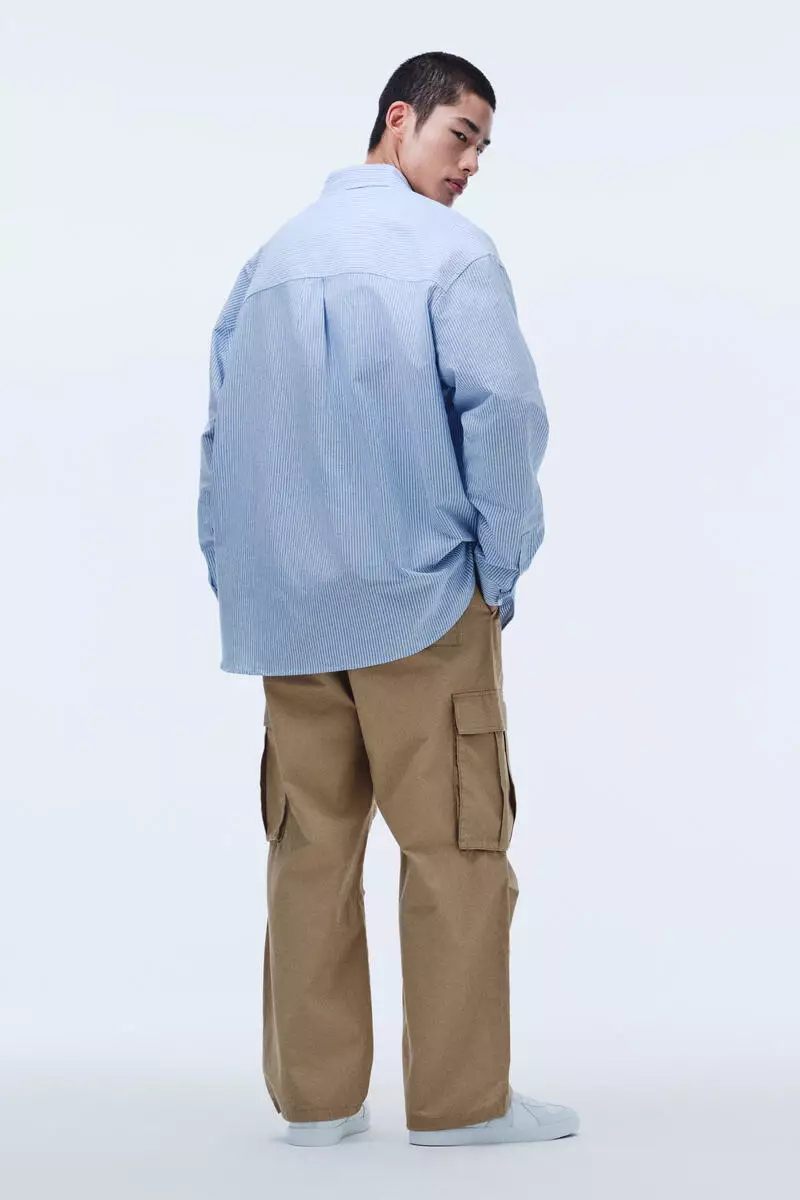 Loose Fit Cotton cargo trousers