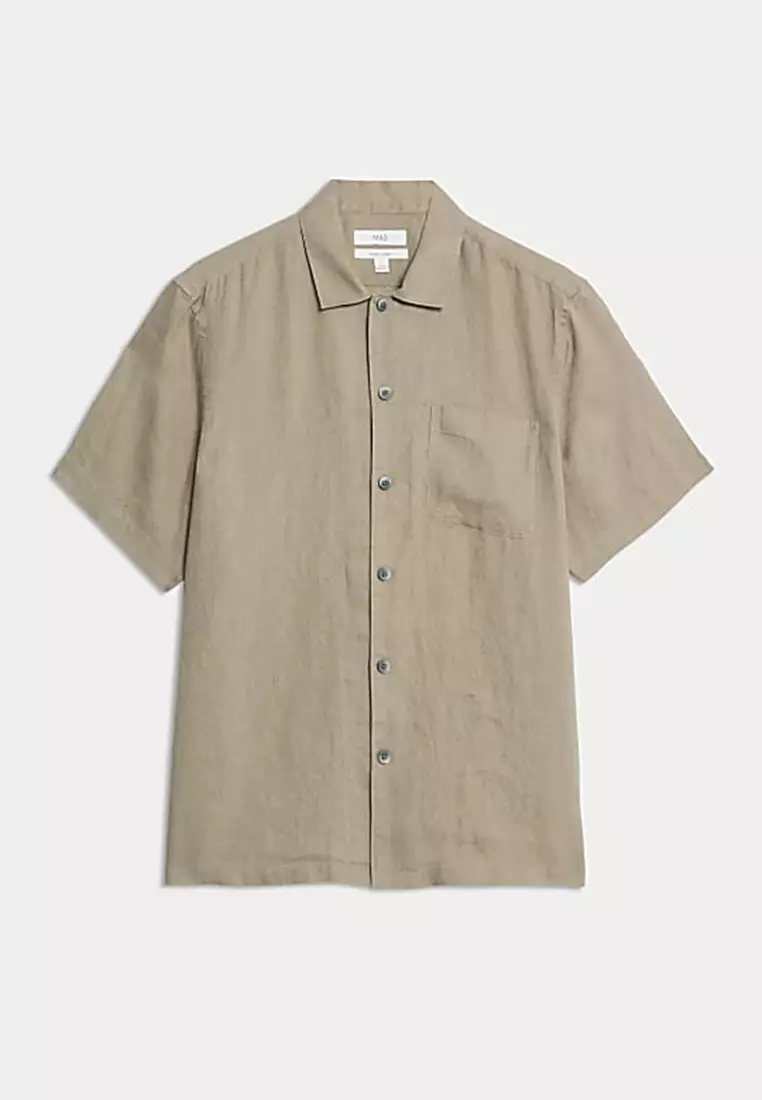 Pure Linen Short Sleeve Shirt