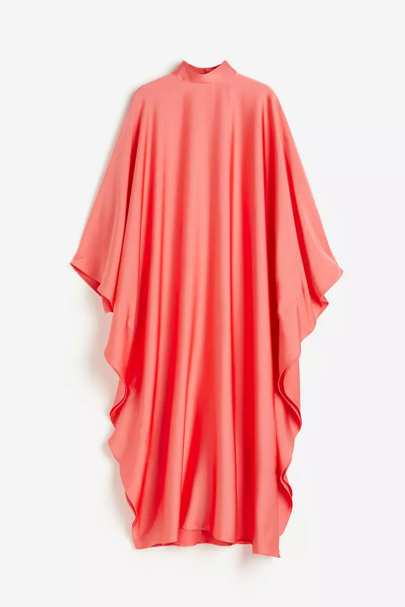 Satin kaftan dress