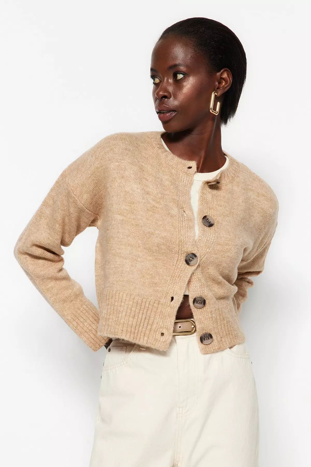 Textured Gradient Cardigan