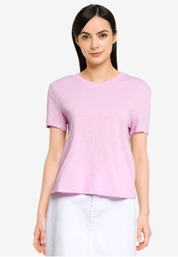 ONLY purple Ama Life Cropped O-Neck Top DCEEBAAB102BCDGS_1