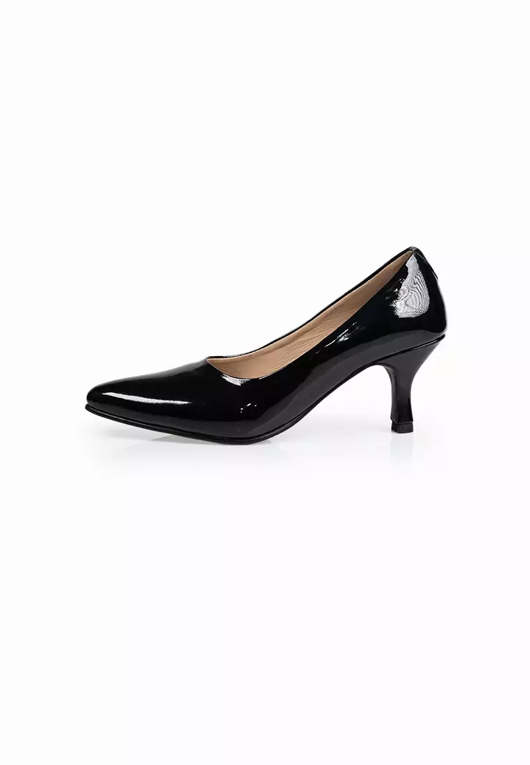 SEIS Flora Pantofel Wanita | Sepatu Heels Wanita Hak 5 cm - BLACK