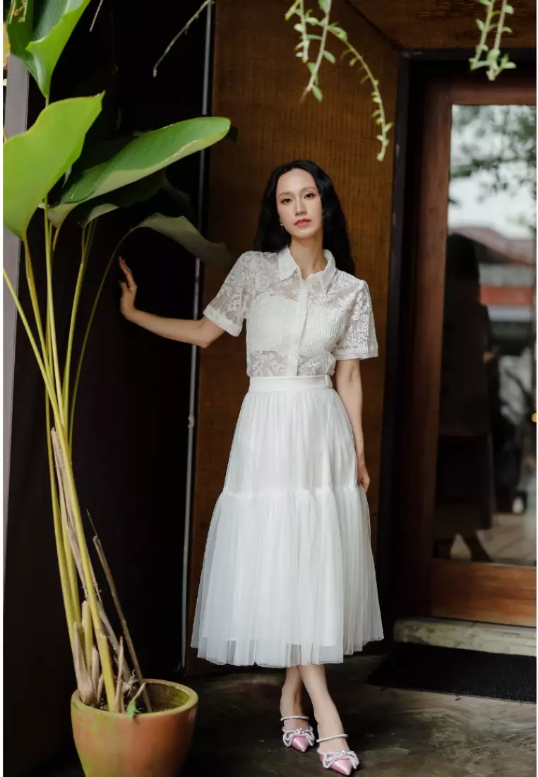 Tulle skirt zalora top