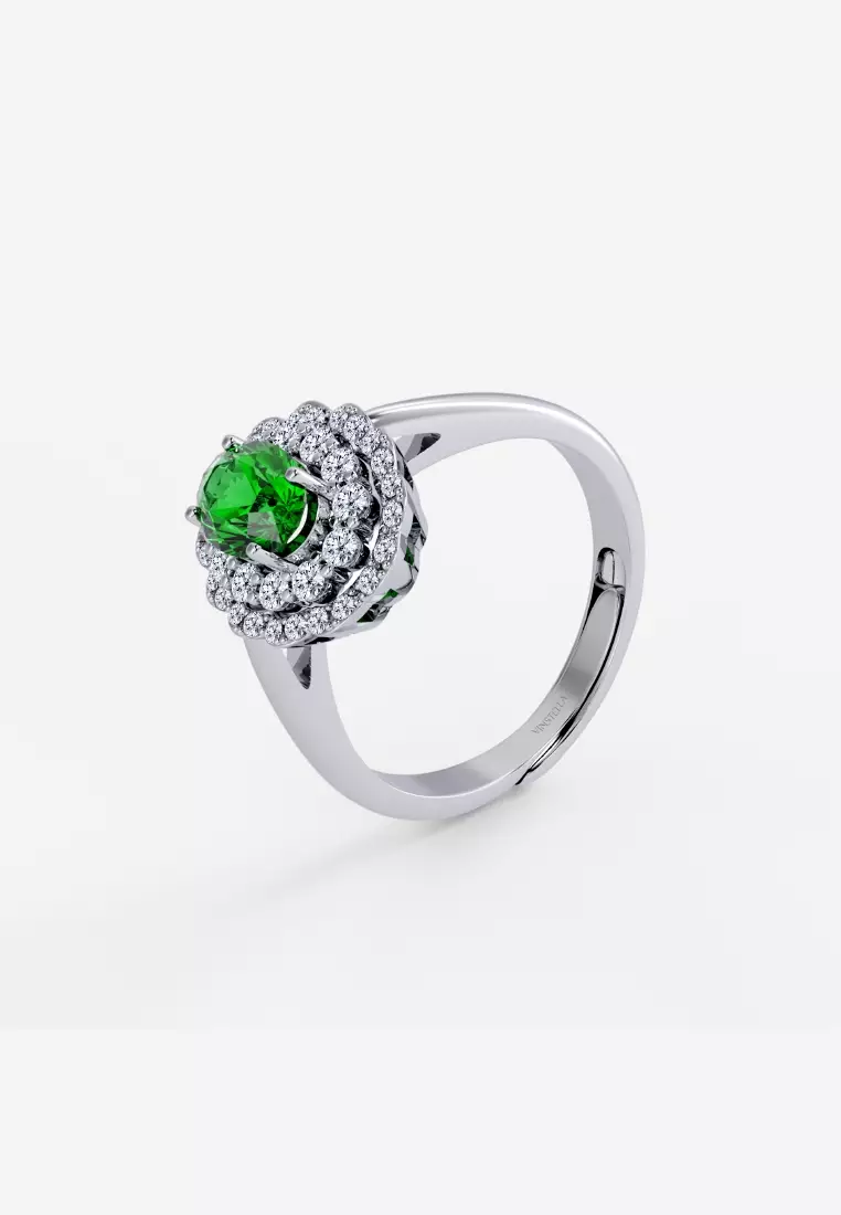 Buy Vinstella Jewellery Vinstella Mariella Forest Emerald Women Ring ...