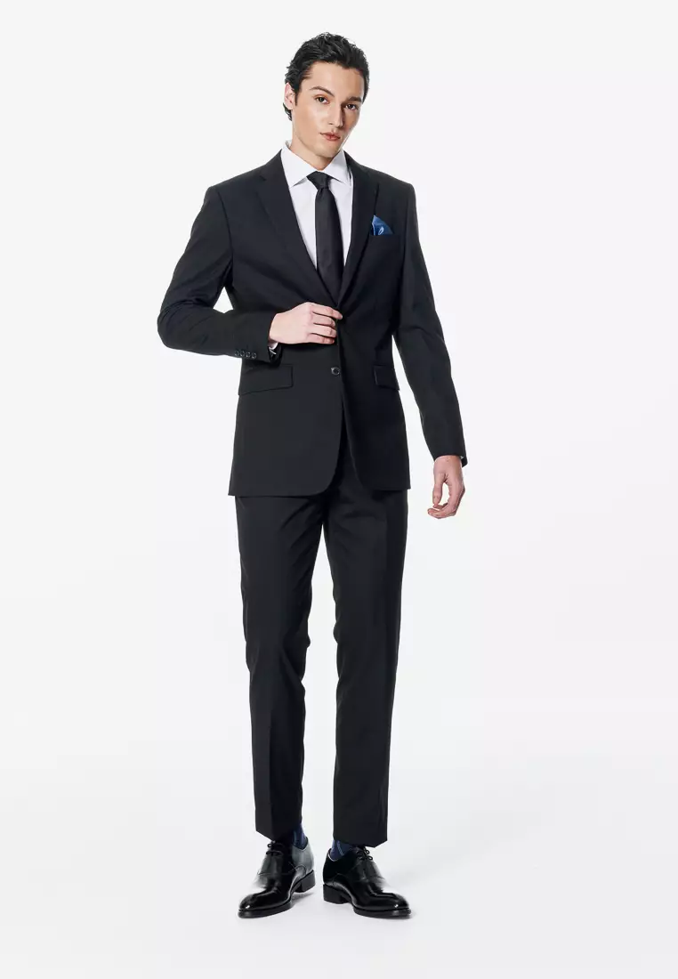 黑色修身版西裝褲(可機洗)