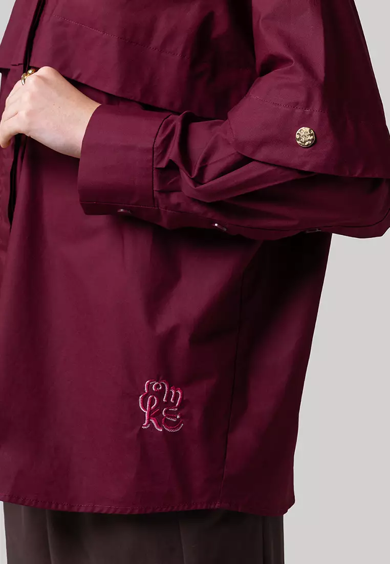 Kami Risla Oversized Top Mahogany