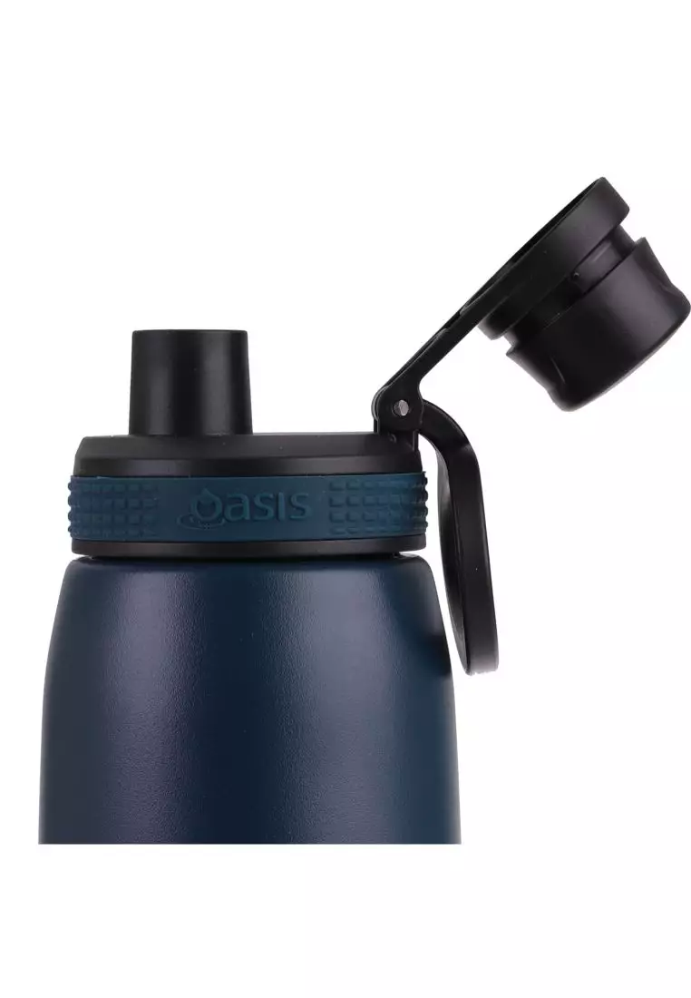 Oasis Stainless Steel Insulated Sports Water Bottle with Screw Cap 780ML - Navy