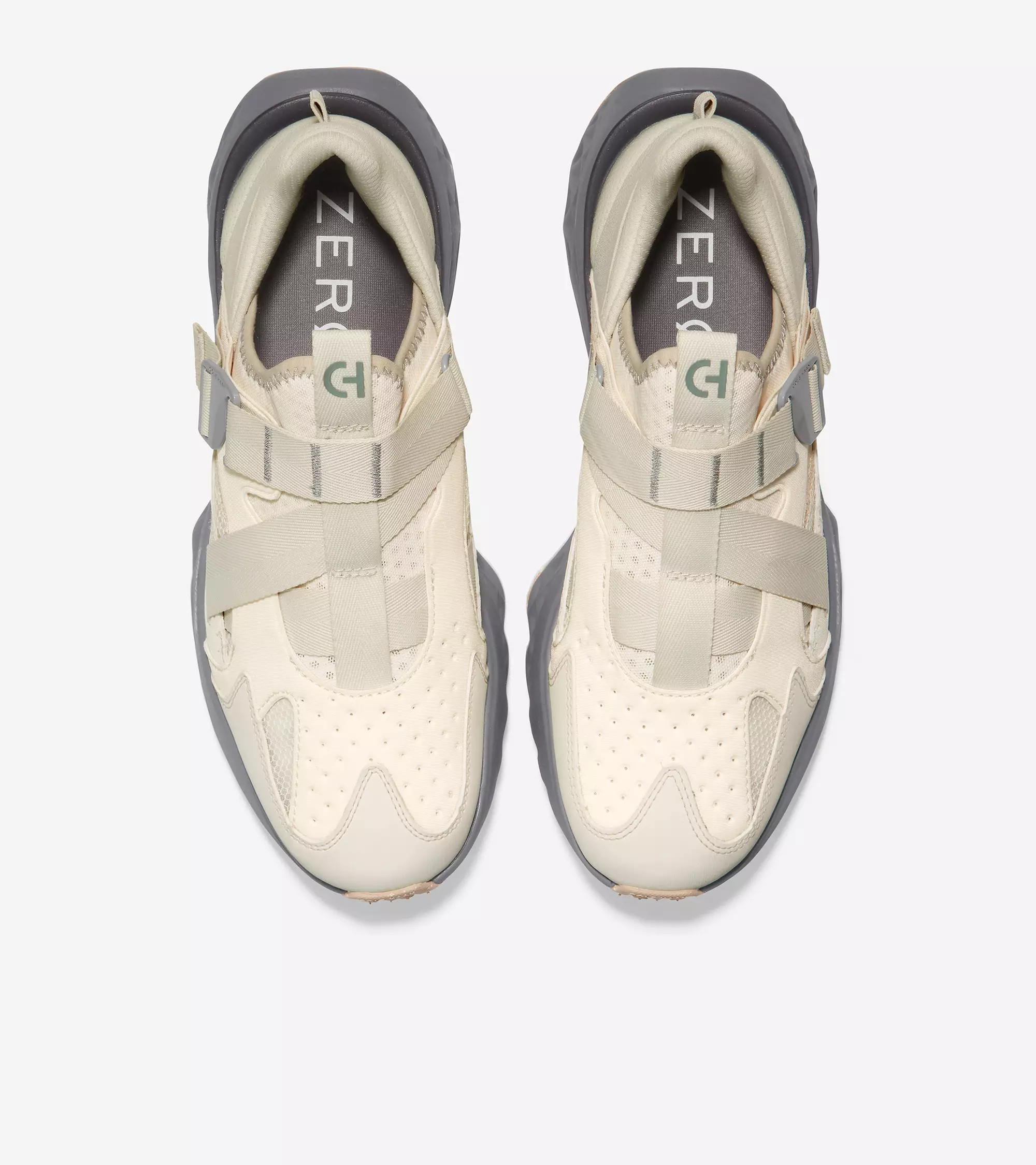 Cole Haan Man 5.Zerøgrand Monk Strap Running Shoe - Sepatu Pria (Putih)