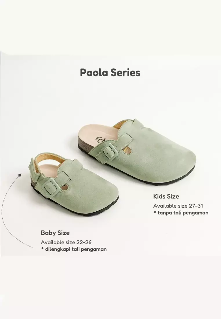Sepatu Bustong Mules Baby Anak Perempuan Anti Slip B.Paola