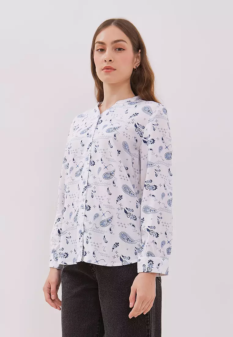 DUST Blouse Miswa Ethnic Putih Comfease (D.116491)