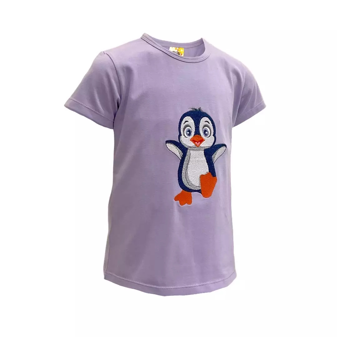 Kibi Kaos Anak Perempuan Bordir Pinguin 10612024