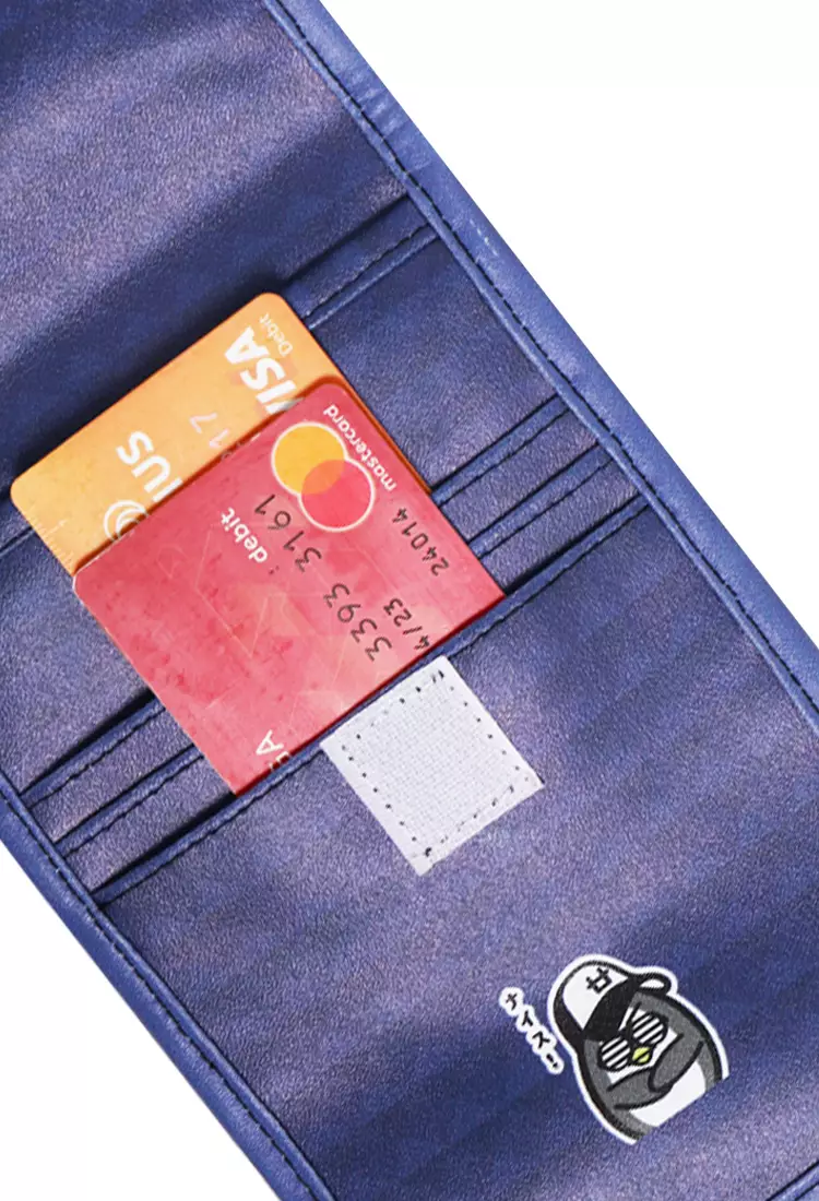 AMB98 Dompet Gantung Kalung Leher Multifungsi Handphone Touchscreen Dj Rock Navy