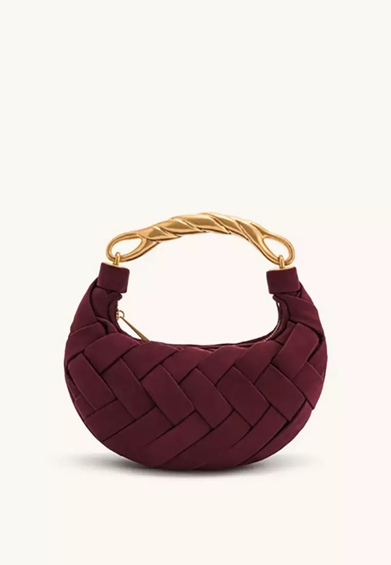 Orla Weave Handbag - Claret
