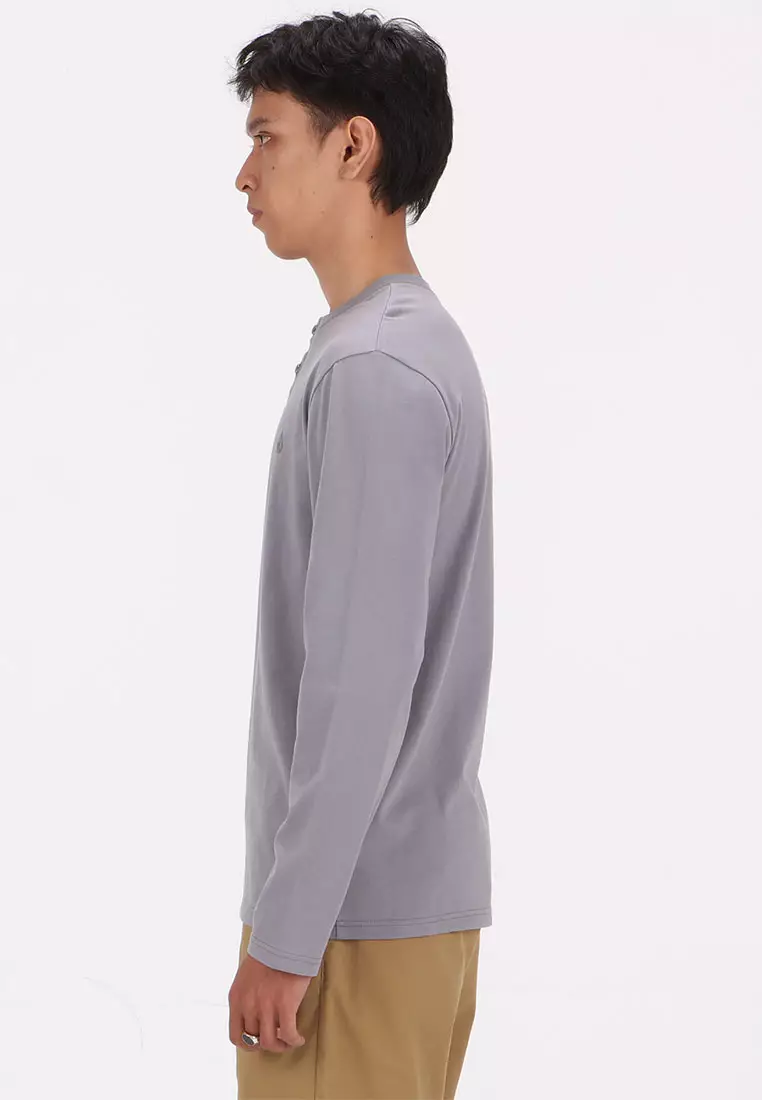 MLS MOULDER LONG SLEEVE HENLEY DGR
