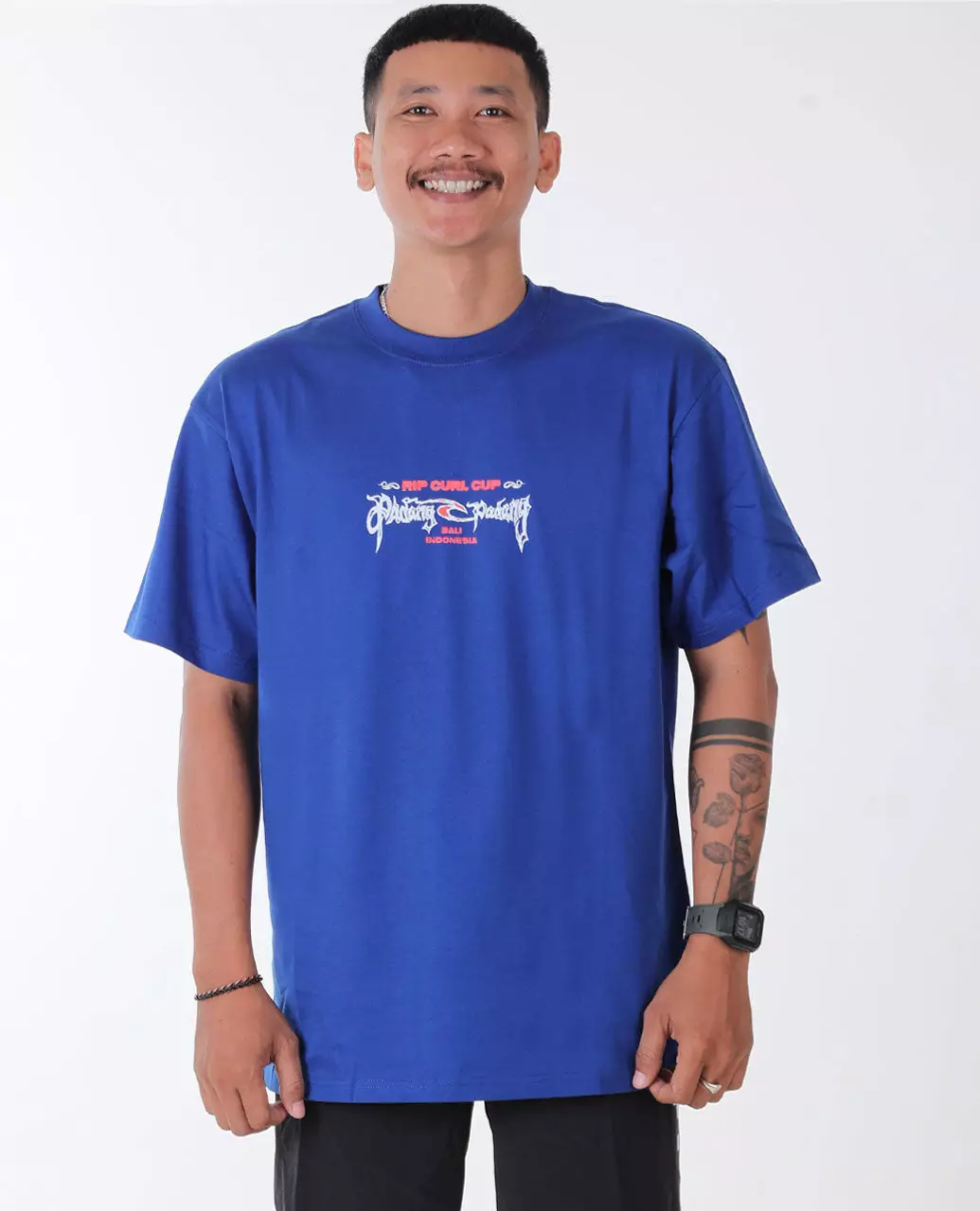 RIP CURL☆Padang Padang 25 Poster Tee コットン 半袖 Tシャツ Padang Padang 25 Poster Tee - Bone - Surf Clothing for mens