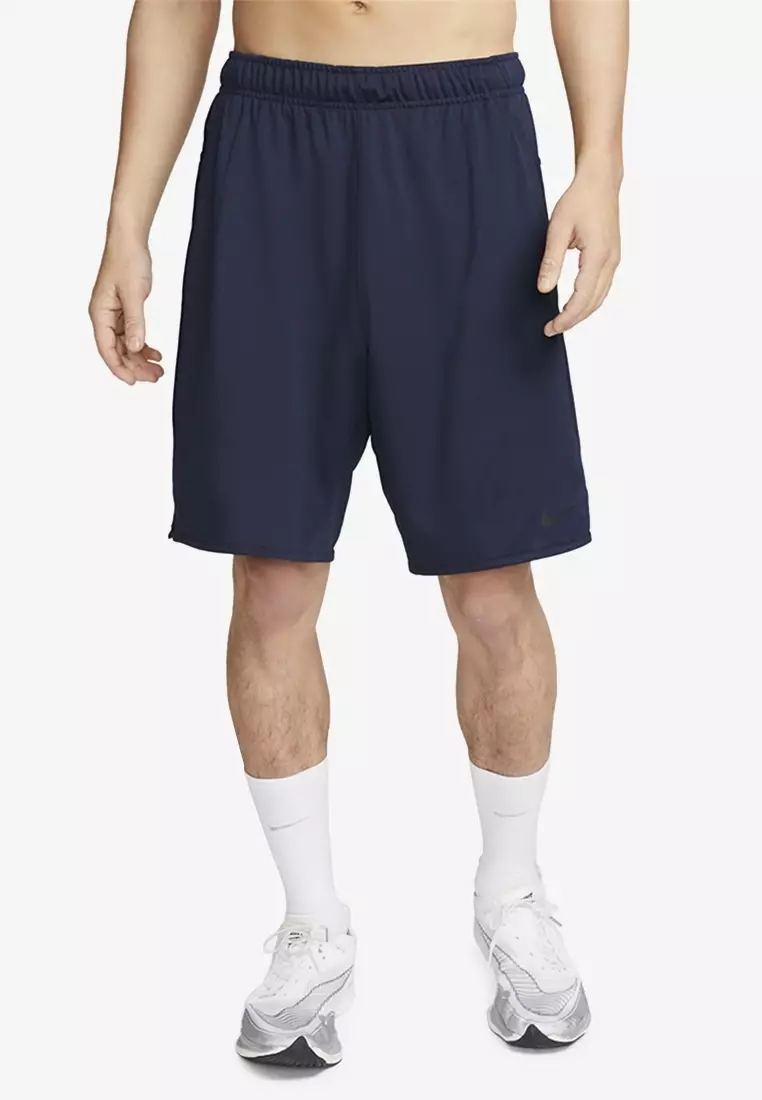 Buy the Nike Nike Flex Woven Training Shorts in Navy Blue on