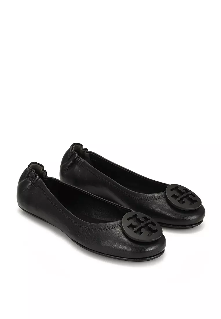 Discount on Tory Burch  shoes - SKU: Mini Travel Ballerina Flats With Leather Logo (Nt)
