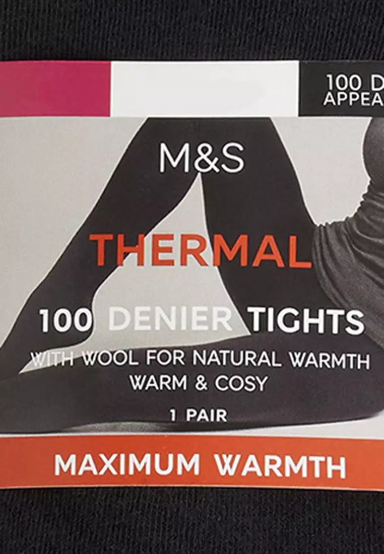 MARKS & SPENCER M&S 100 Denier Thermal Tights - T60/2185 2024