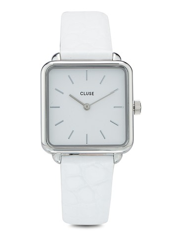 Jual Cluse La Tetragone Silver White Alligator Watch Original Zalora Indonesia