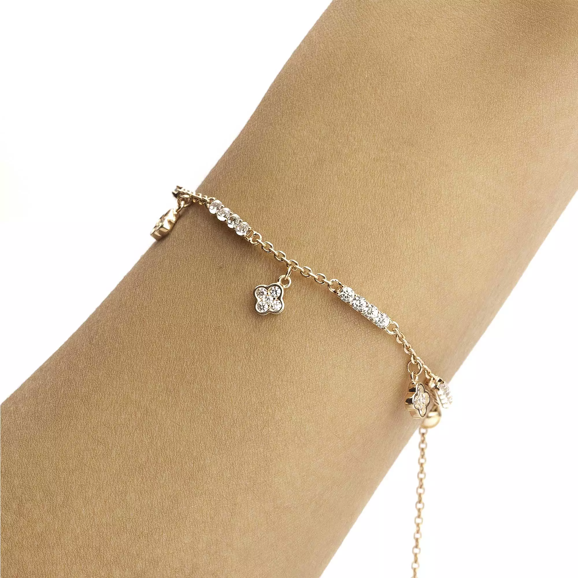 Gelang  Serut Emas 7k - Liza Gold Bracelet - Avelia Collection - Juene Jewelry