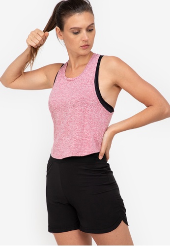 ZALORA ACTIVE red Cropped Curve Hem Top 25EB3AADCB1524GS_1