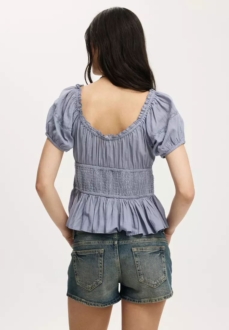 Buy Cotton On Harper Lace Blouse 2026 Online | ZALORA