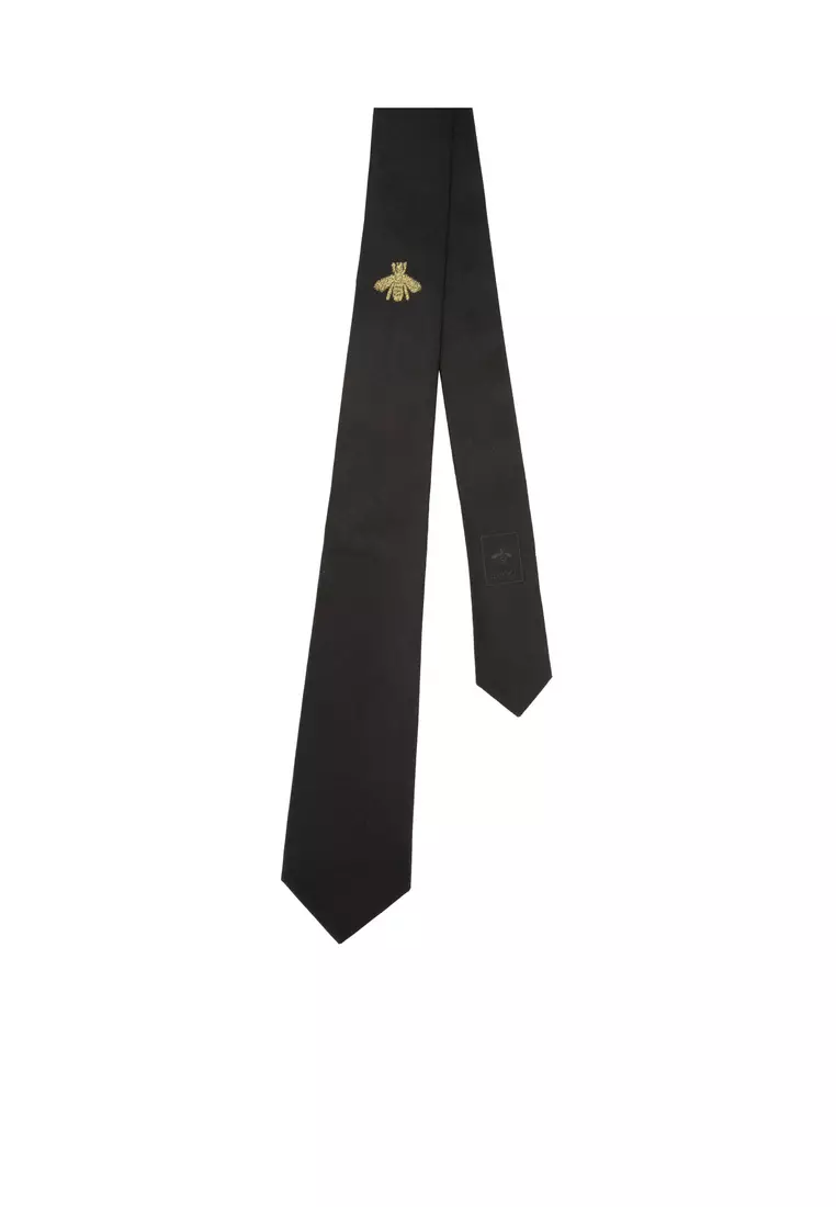 Bee Embroidered Tie