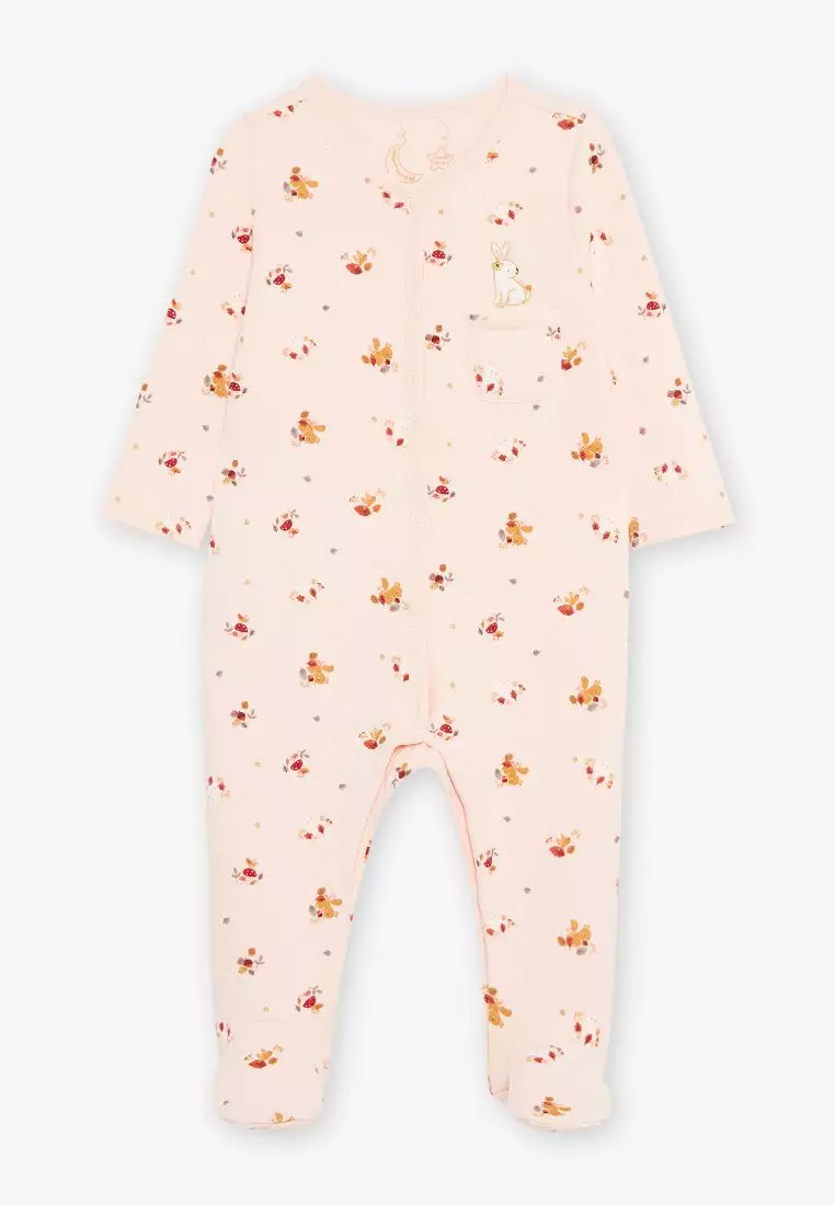 Nude animal printed tubic Sleepsuit