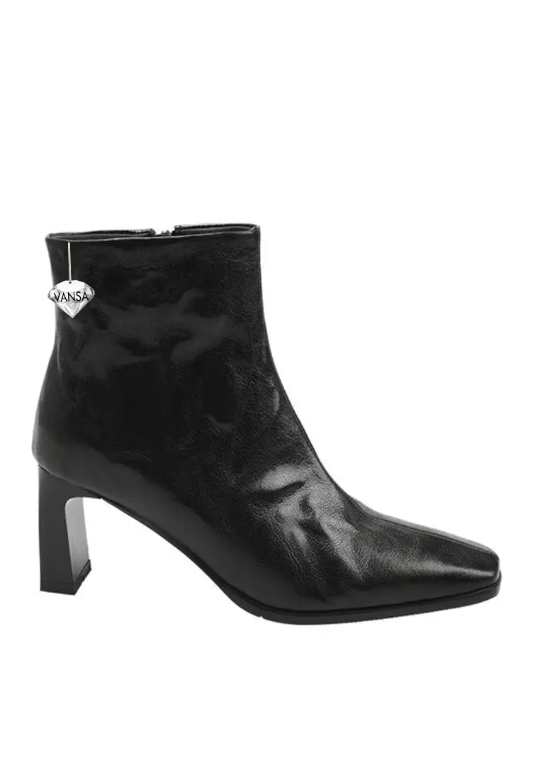 Discount on Twenty Eight Shoes  shoes - SKU: VANSA Fashionable Top Layer Sheepskin Short Boots VSW-B-0347