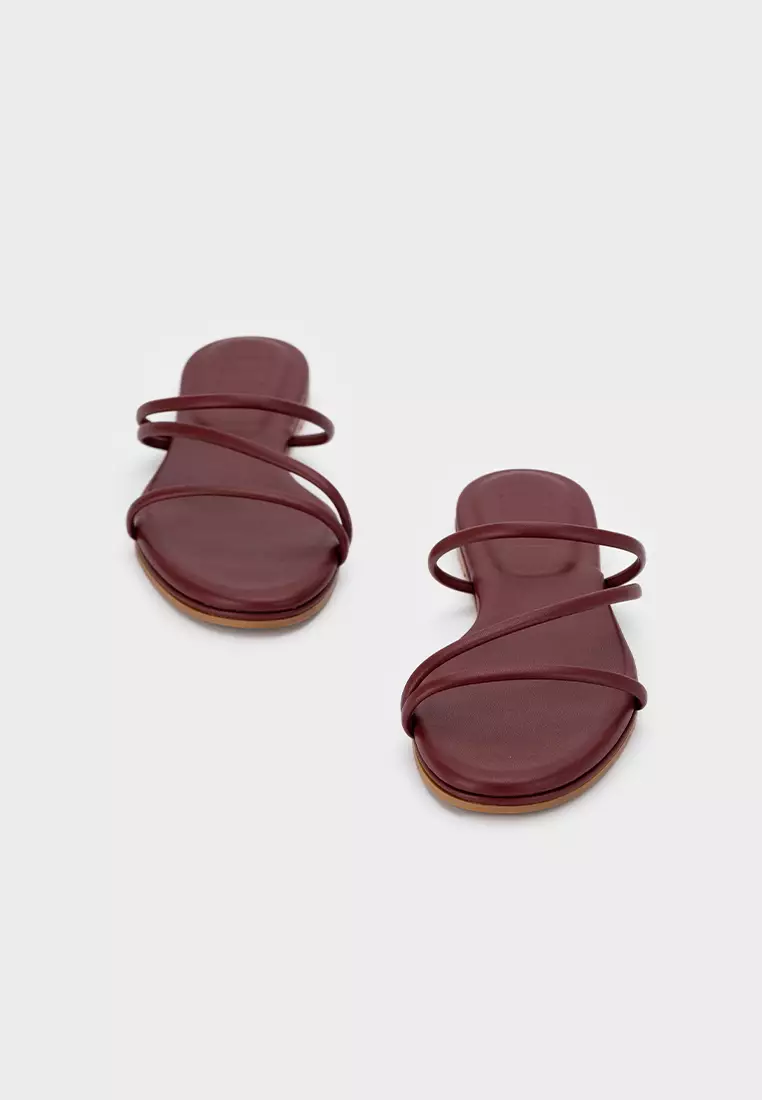 STRAPPY FLAT SLIDES WITH CLOUDFOAM INSOLE
