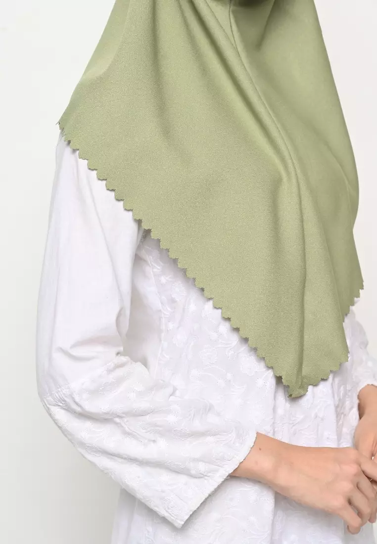 Bergo Sameera Hijab Instant Lasercut Matcha