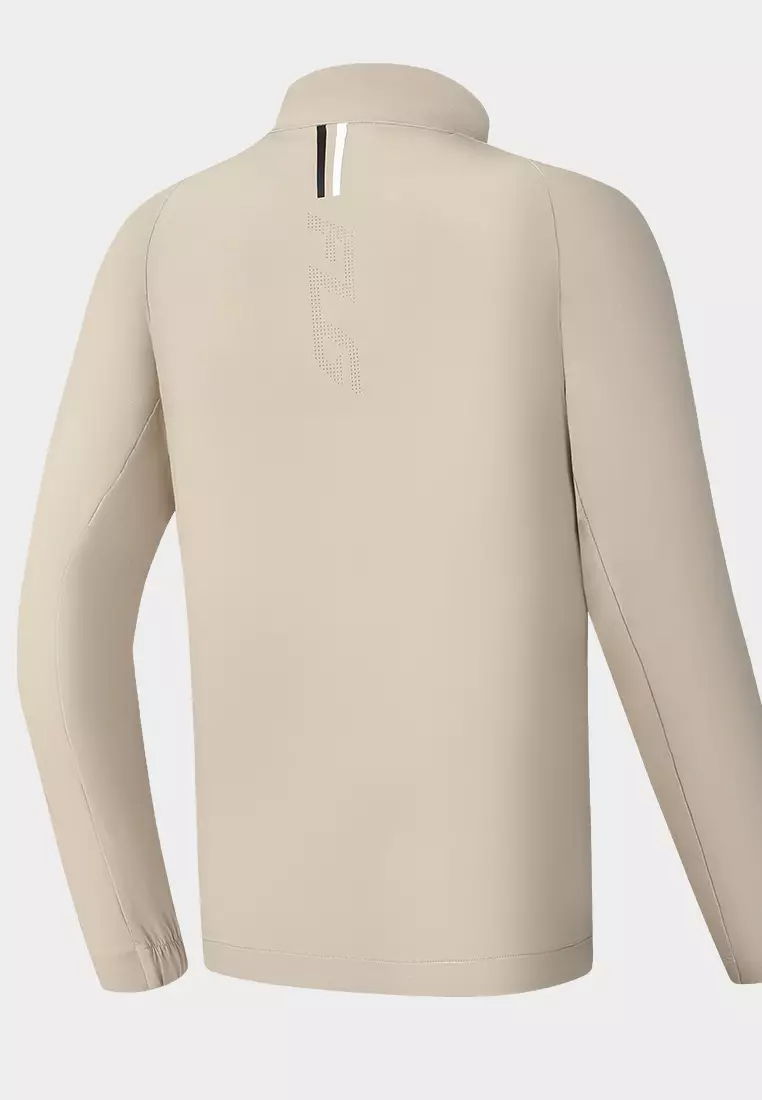 FILA CORE ATHLETICS GOLF STATELY FLORAL Men Woven Jacket (Black / Light Khaki)